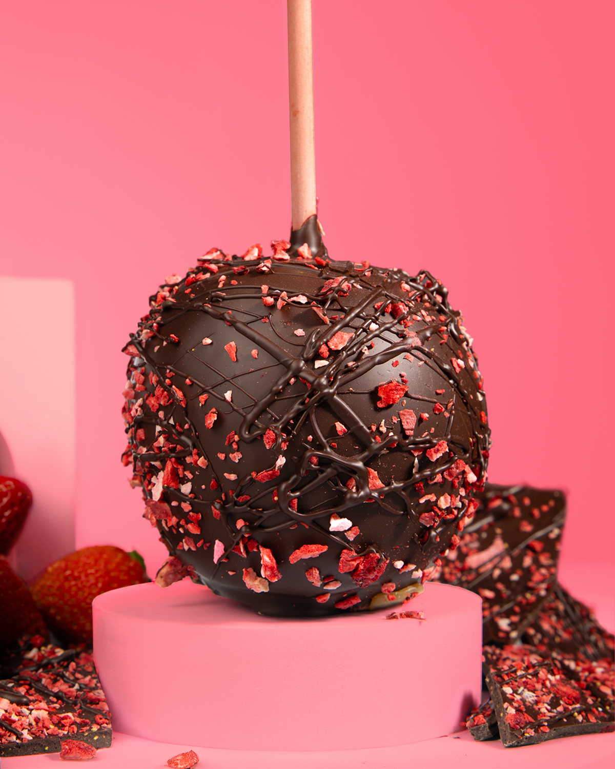 Chocolate Strawberry Caramel Apple