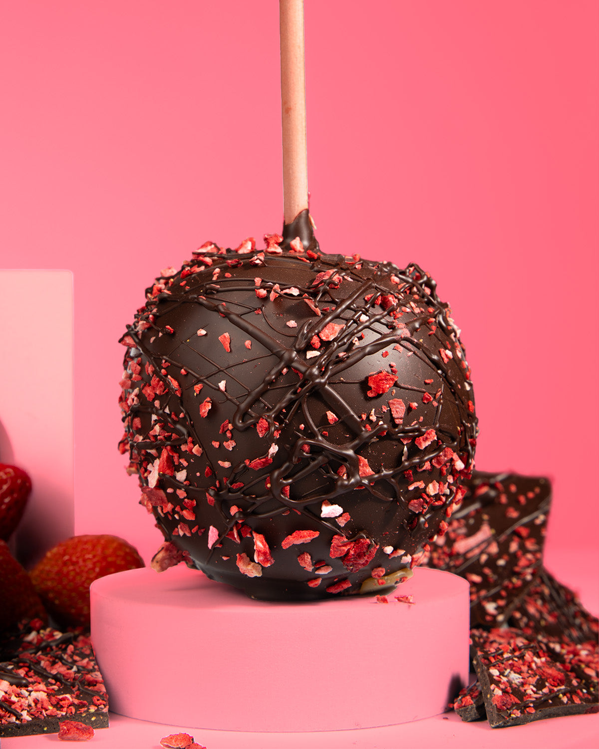 Chocolate Strawberry Caramel Apple