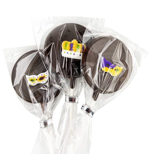 Assorted Purim -Themed Chocolate Lollipops