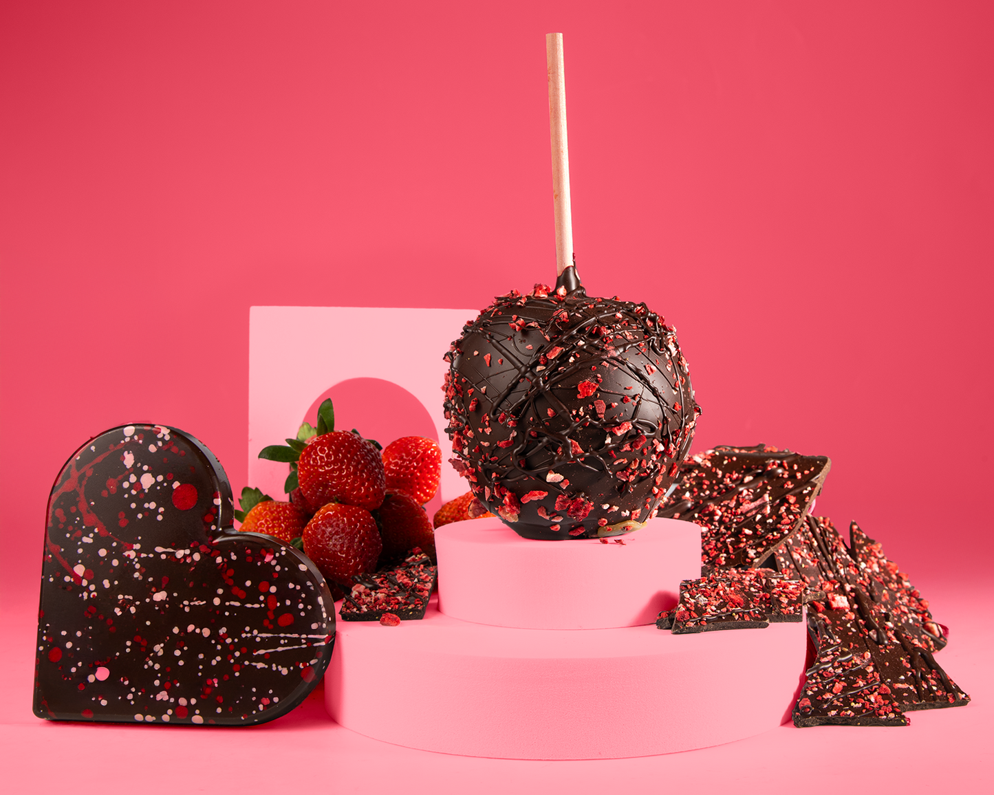 Chocolate Strawberry Caramel Apple